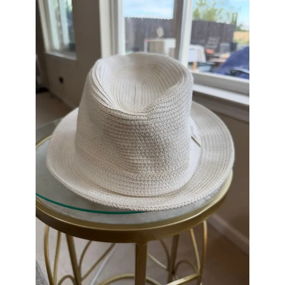 Bailey of Hollywood White Paper Blend Fedora Trilby Hat XL Lightweight